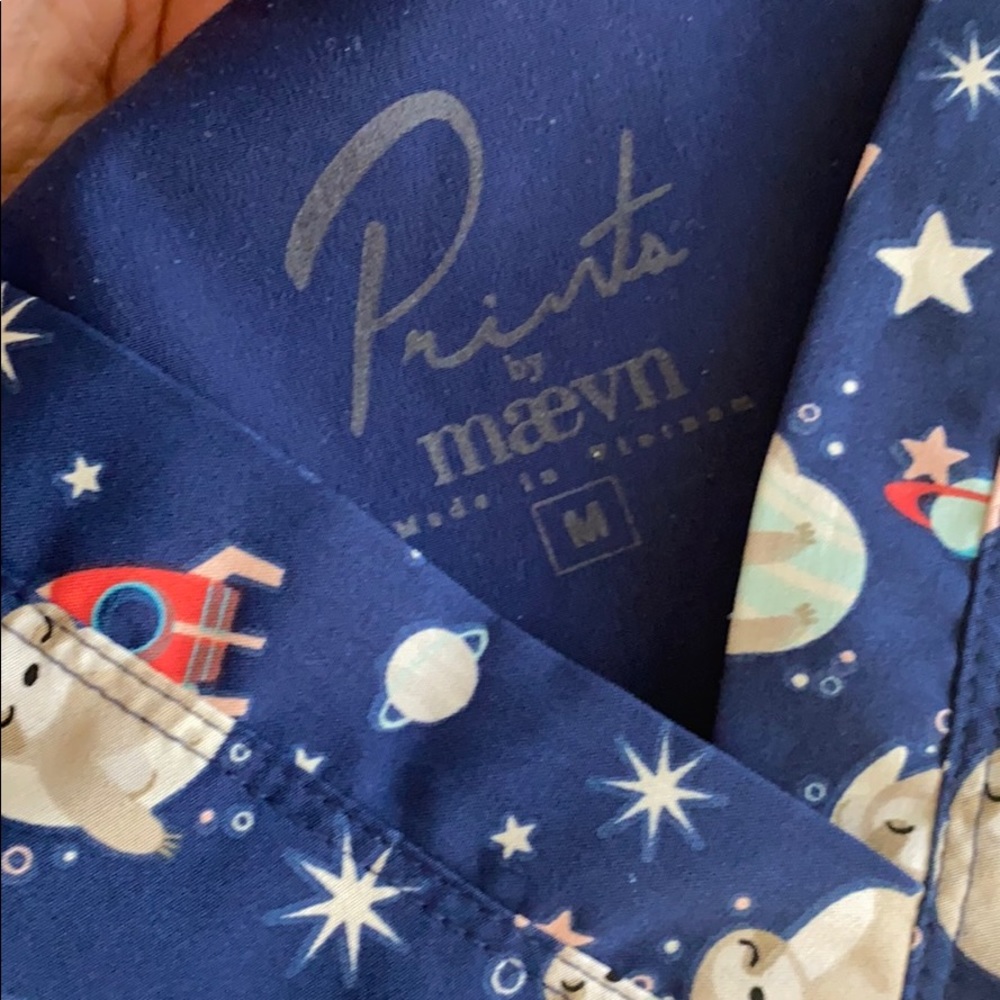 Space Sloths Scrub Top